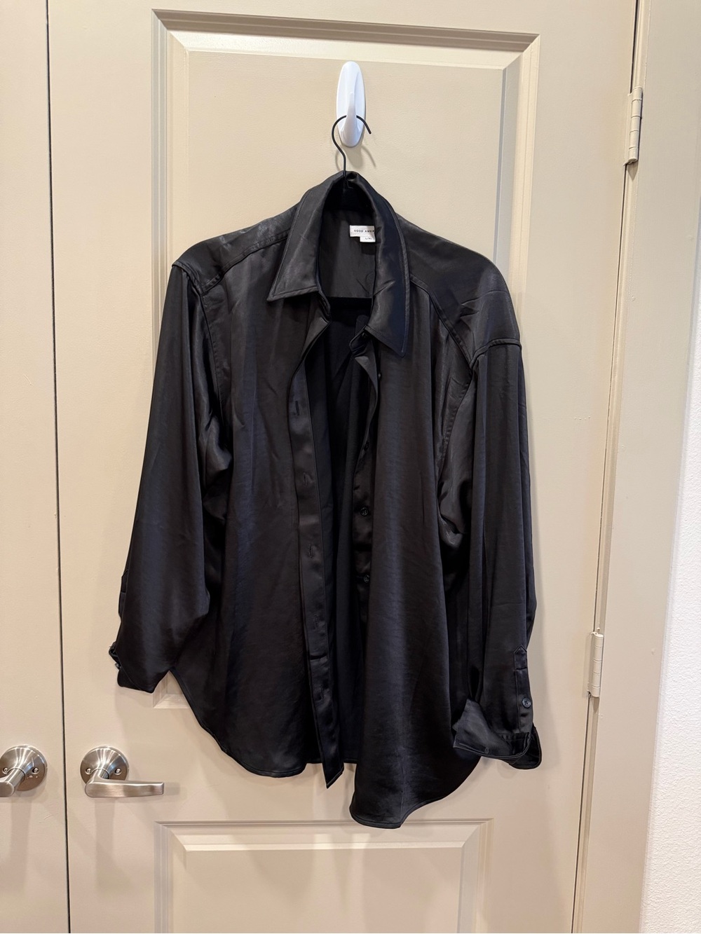 Classic Black Women’s Button-Up Shirt